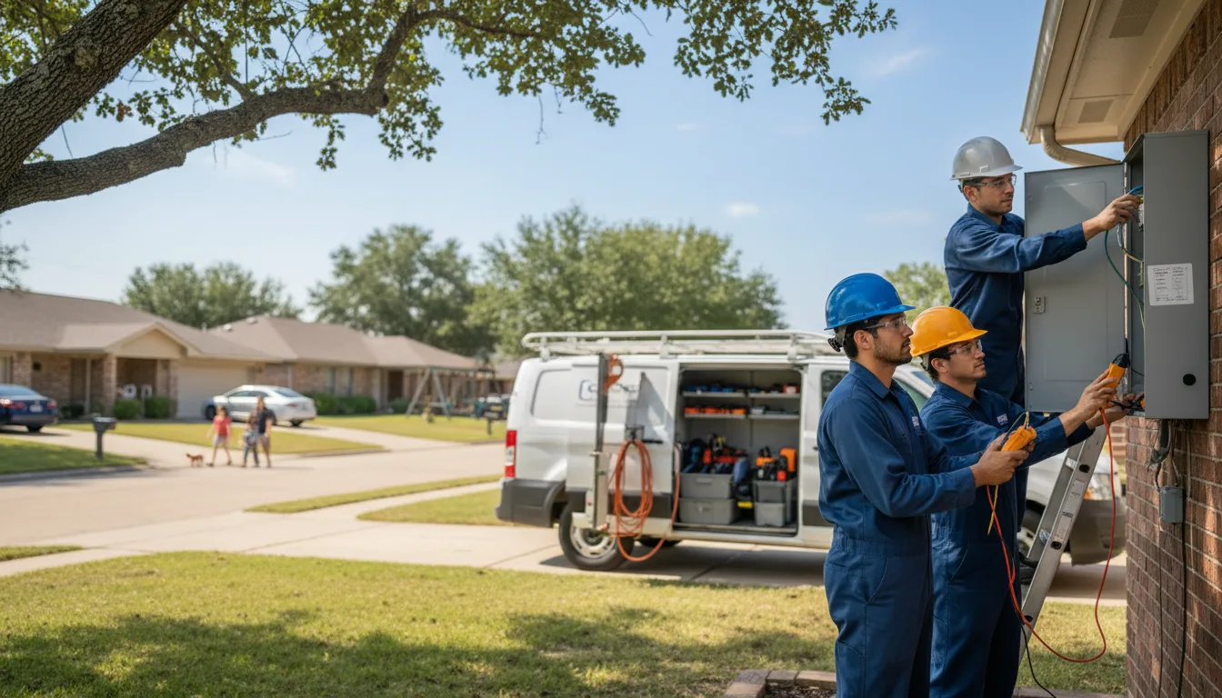Certified electrician providing emergency electrical services in Wylie, TX